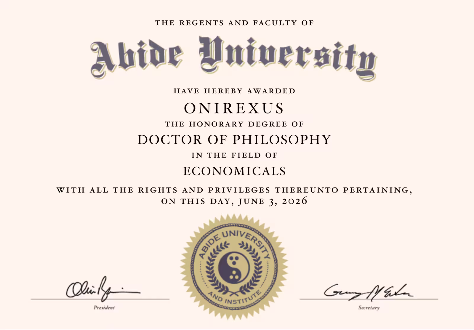 degree